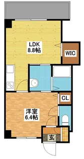 modern palazzo文教通り【5階】の間取り
