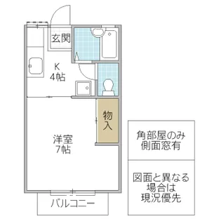 サンロード【1階】の間取り