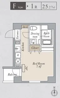 プライマル両国EAST【3階】の間取り