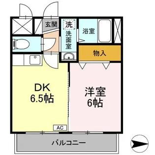 ティアレ高坂【3階】の間取り