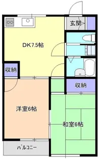 リエス鶴瀬【1階】の間取り