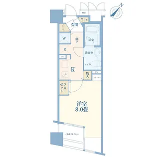 ブロードシティ東京【4階】の間取り