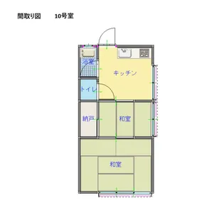 淀川荘【2階】の間取り