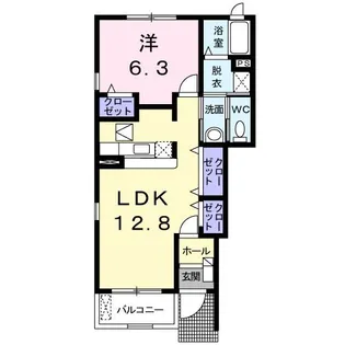 トムトックI【1階】の間取り