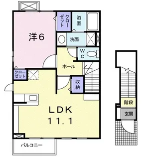 バモス・シバ【2階】の間取り