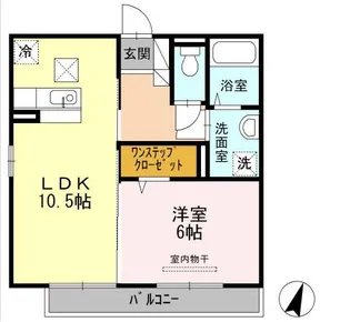 ボヌール東谷山【1階】の間取り