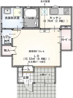 s.a.box寺家C棟【1階】の間取り