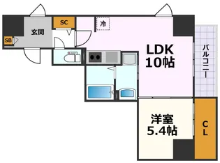ミリオレビータ金山【8階】の間取り