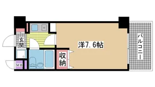 ライオンズマンション三宮東第二【10階】の間取り