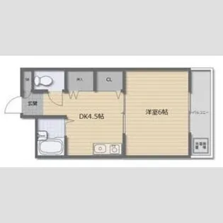マツダ21天美【1階】の間取り