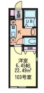 Jsコート駒沢【1階】の間取り