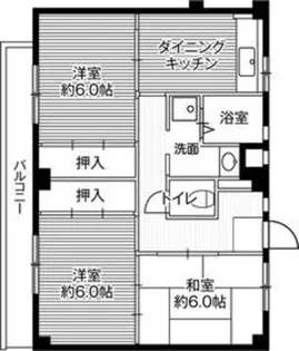ビレッジハウス秋多1号棟【1階】の間取り