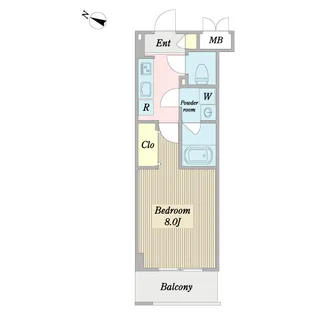 ウェルコ フラワー ガーデン【1階】の間取り