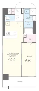 ディアコートオリヴィエ【4階】の間取り