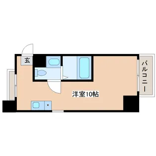 パレスRX大和町【10階】の間取り