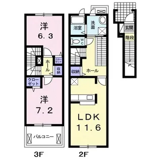キャトルフィーユの間取り