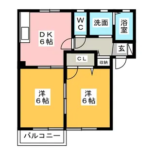 プレミール稲沢【1階】の間取り