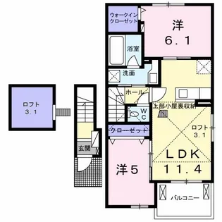 プロフォンドII【2階】の間取り