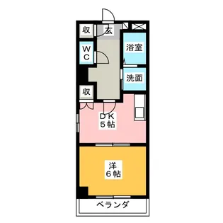 ロイヤルシーズ【6階】の間取り