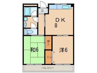 福島ハイツ【4階】の間取り