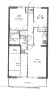 エス・バイ・エルマンション土浦【2階】の間取り