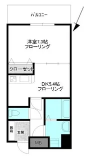 アンフオーラメグロ【6階】の間取り