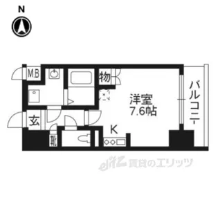 エスリード烏丸五条駅前【5階】の間取り