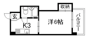 万里小路アベニュー【5階】の間取り