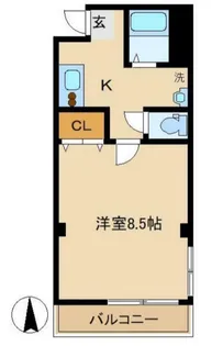 第65シンエイビル【2階】の間取り