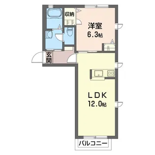 メゾンアサカA【2階】の間取り