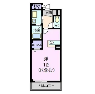 シャン・ド・フルール【2階】の間取り