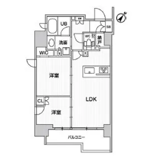 ディームス大井町【5階】の間取り