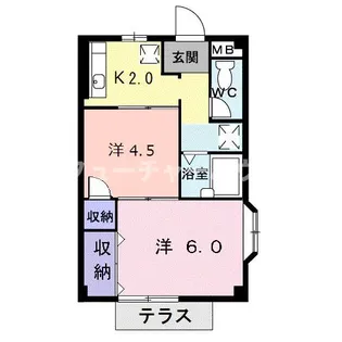 エスポワールI【2階】の間取り