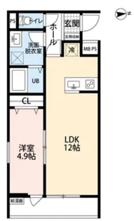 リーブルファイン谷在家【1階】の間取り