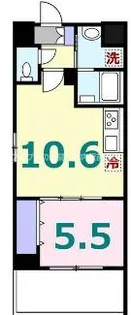 コージーコート ザ ヨコハマ【3階】の間取り