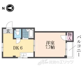 クワイエット香里【3階】の間取り