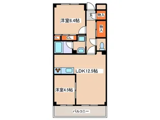 インシ-ズン向ケ丘【1階】の間取り