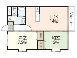 ティーア伴安【1階】の間取り