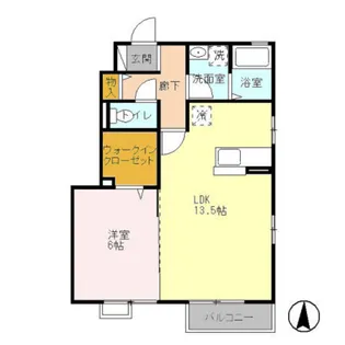 フィオーレ II【1階】の間取り