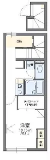 レオパレスかさぎの【2階】の間取り