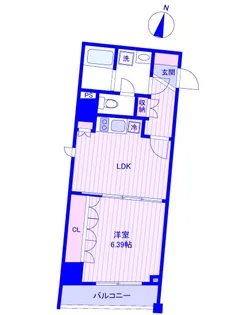 レノス新子安【7階】の間取り