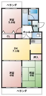 ファミーユ二日町【4階】の間取り