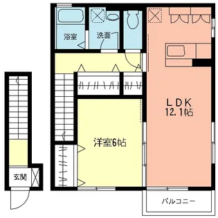カリーノ カーサ【2階】の間取り