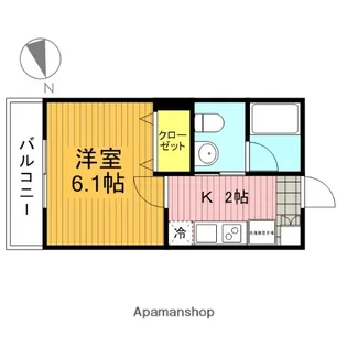 第五アルレ堀之内【1階】の間取り