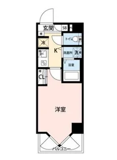 マイナビSTAYコンフォート二子多摩川【4階】の間取り