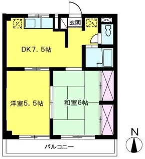 エステートピアカモシタ【3階】の間取り