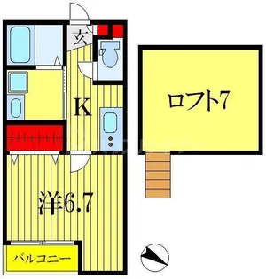 グレイス・カーサ新宿【2階】の間取り