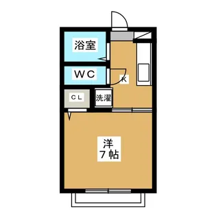スカイレジデンス【1階】の間取り