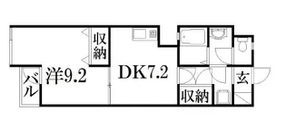 レインボープラザ【1階】の間取り