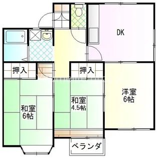 メゾンアベイユ2【1階】の間取り